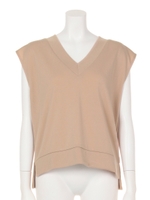 【chille anap】バックZIPシフォントップス/WH