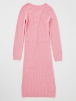 アンゴラレースアップワンピ/H-GRAY