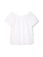 サークルレースブラウス/ホワイト(031)