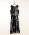 バンダナ柄シフォンワンピース