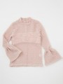 レーシィハイネックトップ/OFF WHITE