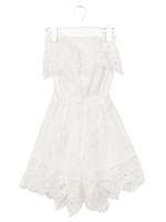 レースショートコンビネゾン/ホワイト