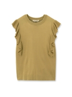 TRAZZO DONNA フリルレースニット/オリーブグリーン(026)