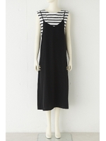 【AZUL by moussy】フレンチプルオーバー&キャミワンピースセット/CAM