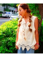 【anap mimpi】スピンドルコットンレーストップス/WH