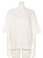 スリットゆるTシャツ/オフ