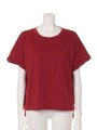 袖ねじねじTシャツ/レッド