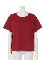 袖ねじねじTシャツ/レッド