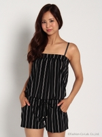 ストライプミニオール/ホワイト