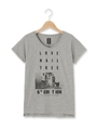 LOVE NAIL TREE VネックTシャツ/ホワイト(001)