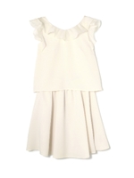 RUFFlE DOUBLE CLOTH/ホワイト(030)