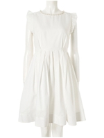 【Decologコラボ】フリル袖バックリボンワンピース/ホワイト