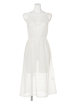 【chille anap】レースキャミロングワンピース/BK