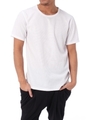 【吸水速乾】【AZUL by moussy】COMFORTワッフルクルーネック半袖T/WHT