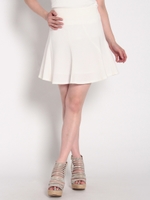 カラースパイラルスカート/ホワイト