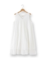 コットンボイルピンタックワンピース/オフホワイト(003)