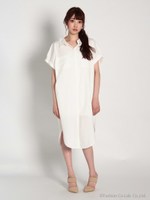 シャツワンピース/ホワイト