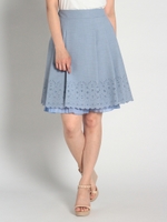 パンチングプリーツリバーシブルSK 2/ブルー