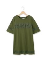 モチーフレースチュニックワンピース/ネイビー(093)