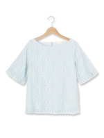 レースバルーンプルオーバー/オフホワイト(003)