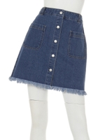 【Aunt Marie's】デニムAラインSK/BLU