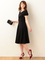 オフショルダードレス/ピンク