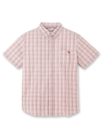 サッカーチェックシャツ/レッド系(602)