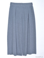 ニットワイドパンツ/キャメル