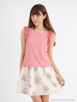 フリルミルフィーユブラウス/ピンク