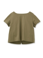 ラップ風シンプルシャツ/カーキ(027)