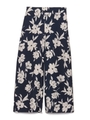 花柄ワイドマキシパンツ/NVY