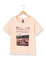 LOVE NAIL TREE グラフィックTシャツ/ライトオレンジ(066)