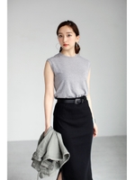 【AZUL by moussy】ポリエステルコットンフレンチスリーブプルオーバー/柄GRY