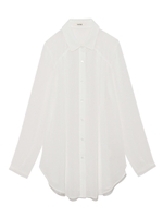 シンプルシフォンブラウス/WHT