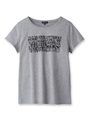 ロゴスムースTシャツ/ライトグレー(911)