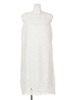 総レースワンピース/ネイビー