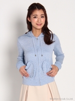 裏毛パーカー 3/サックス