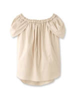 2WAYオフショルブラウス/ライトベージュ(051)