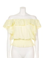 【Auntie Rosa】オフショルブラウス/WHT