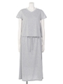 プルオーバーセットワンピース/ライトグレー