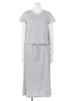 プルオーバーセットワンピース/ライトグレー