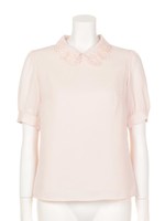 フラワーカラーブラウス/ピンク