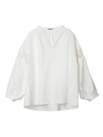 LACE SLEEVE BLOUCE/ベージュ