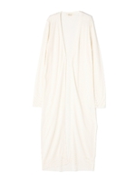 ロング脇スリットカーディガン/ホワイト(030)