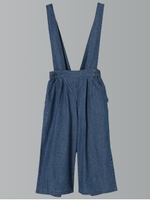 デニムバッグリボンサロペット/インディゴ