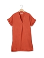 抜き衿コクーンワンピース/レンガ(069)