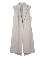 ＰＪ／テーラードロングベスト/ストライプ