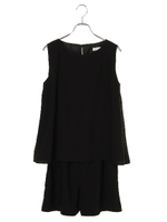 ノースリーブオールインワン/ブラック