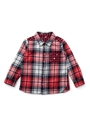 PLAID STAR SHIRT(4T〜7T)/レッド