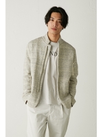 【AZUL by moussy】裏毛ZIPテーラードジャケット/T.GRY